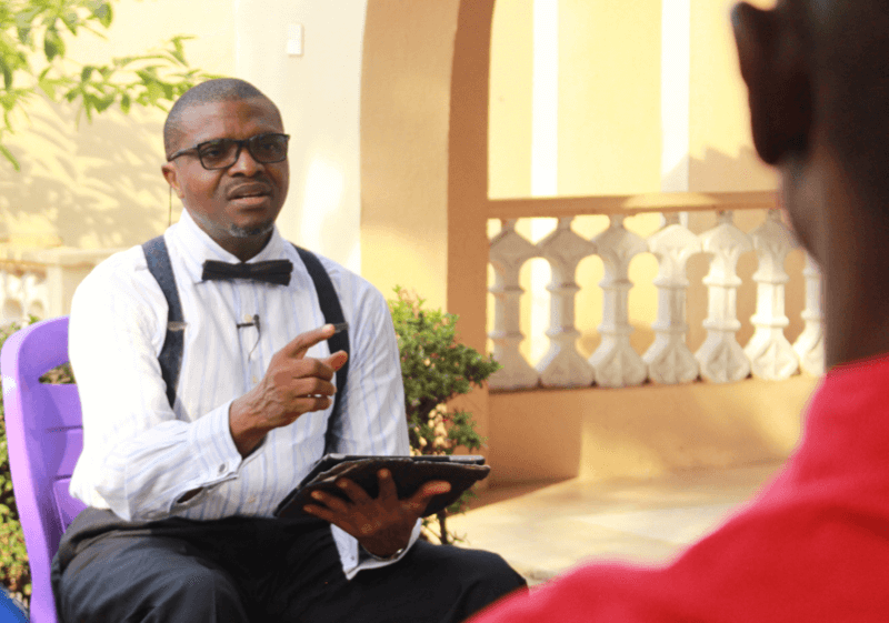 Reverend Olusegun Obafemi in counselling-session